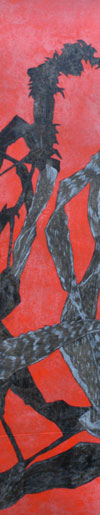 moor, der, 120 x 120 cm, technique mixte sur toile, 2009